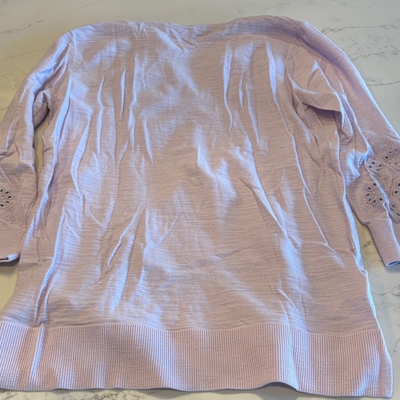 LOFT Light Purple Knit Sweater - Picture 8 of 8